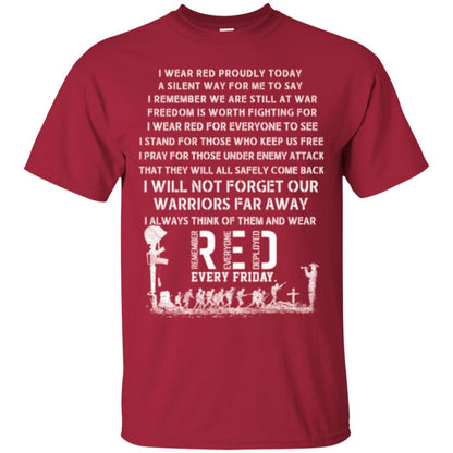 Red Friday Military T-shirt Wear Red Friday Cardinal