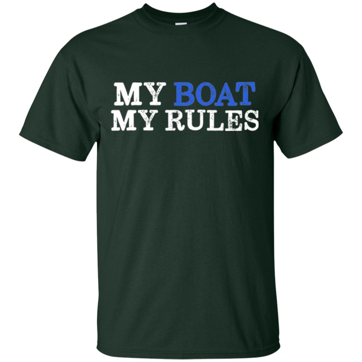 My Boat My Rules T-shirt Forest Green
