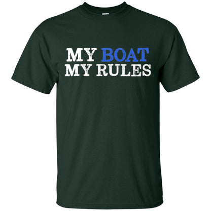 My Boat My Rules T-shirt Forest Green