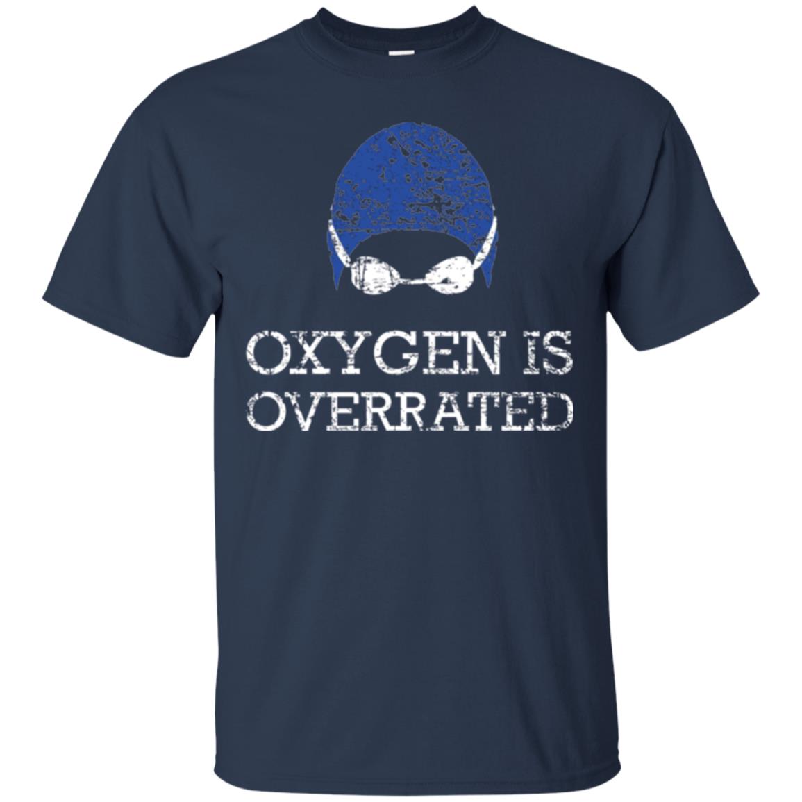 Swimming Lovers T-shirt Oxygen Is Overrated Navy