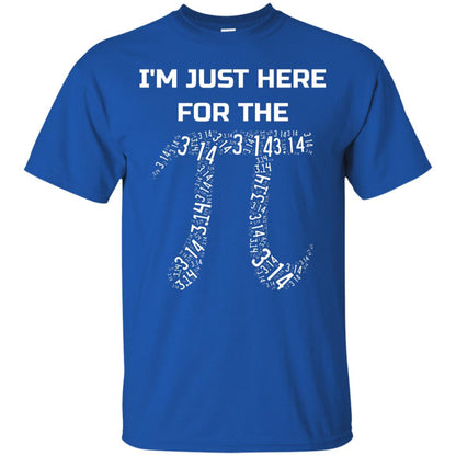 Im Just Here For The Pi Pi Day Shirt Royal