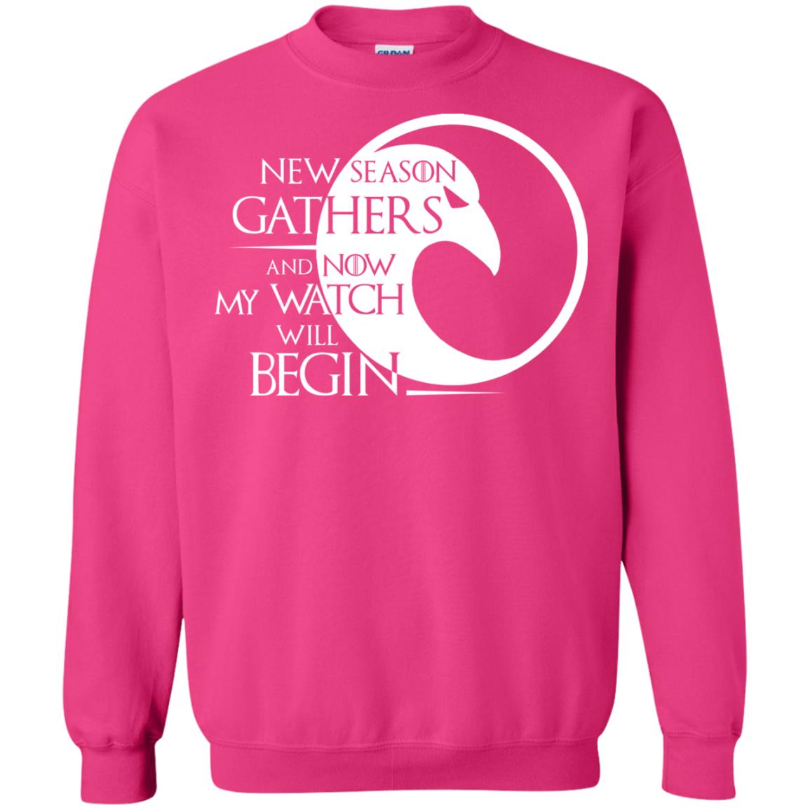 New Season Gathers And Now My Watch Will Begin Game Of Thrones Fan T-shirt Heliconia
