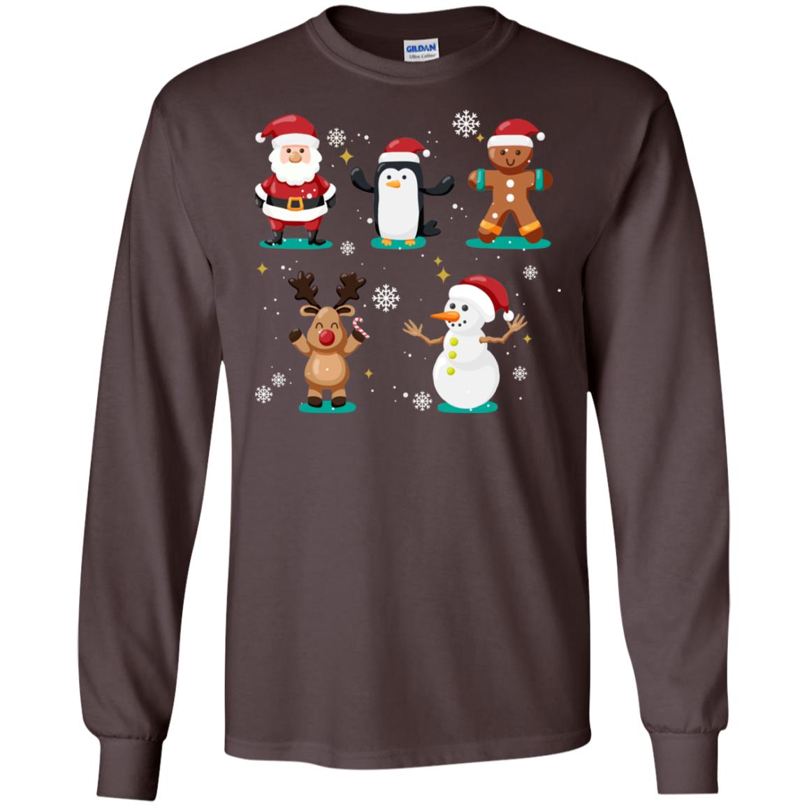 Christmas Character Ideas Gift Shirt Dark Chocolate