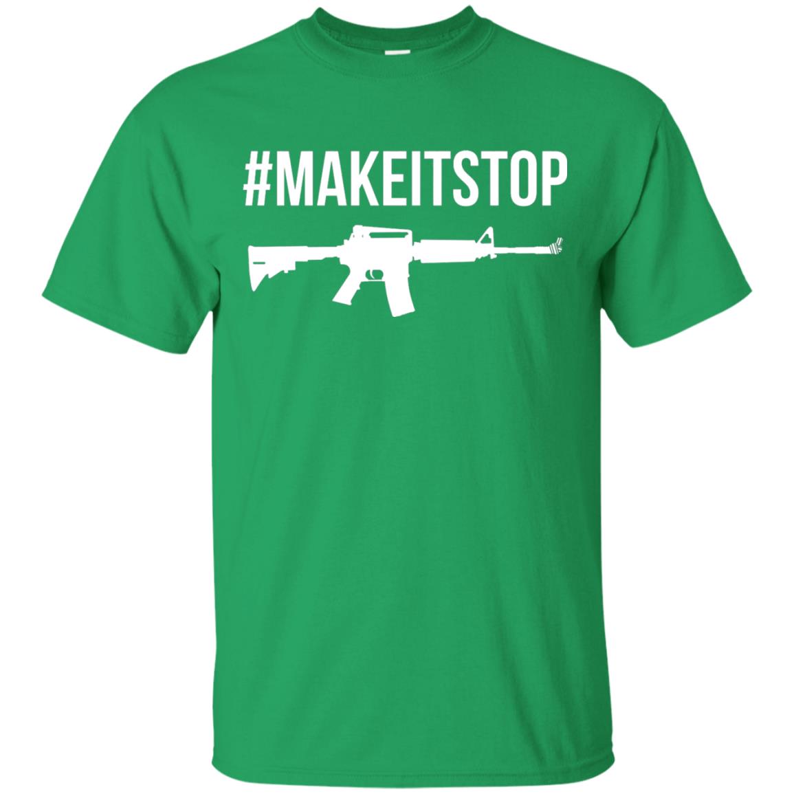 Make It Stop Anti-gun Violence Political T-shirt Irish Green