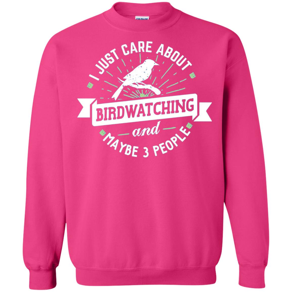 Birdwatching T-shirt I Just Care About Birdwatching Heliconia