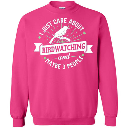 Birdwatching T-shirt I Just Care About Birdwatching Heliconia