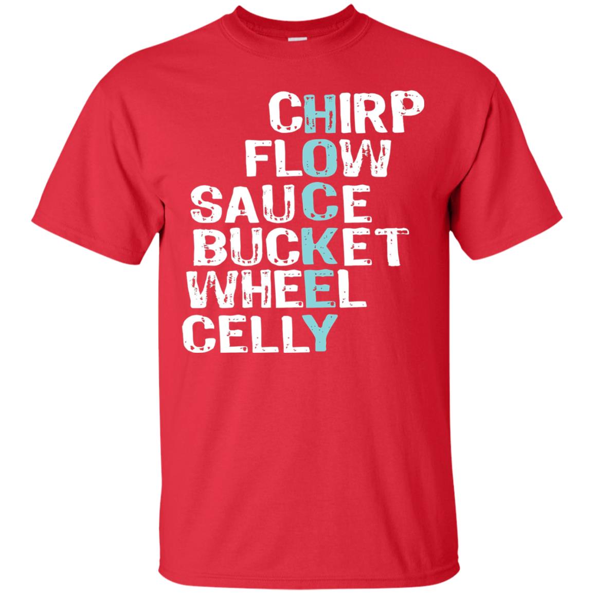 Eat Sleep Hockey Flow Celly Sauce Bucket Flow Wheel Shirt Red