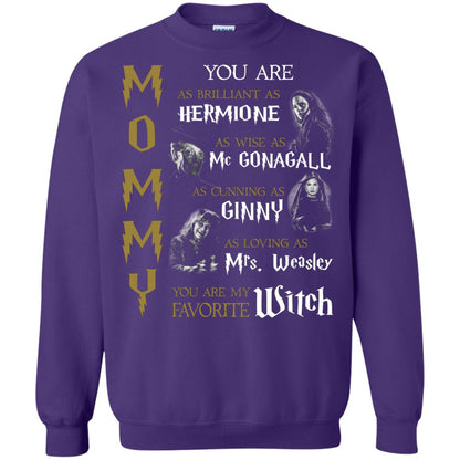 You Are As Brilliant As Hermione As Wise As Mc Gonagall As Cunning As Ginny Mommy T-shirt Purple