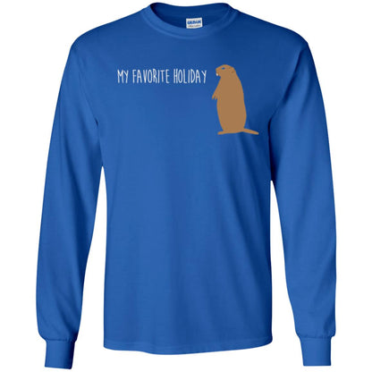 Groundhog Day T-shirt My Favorite Holiday T-shirt Royal