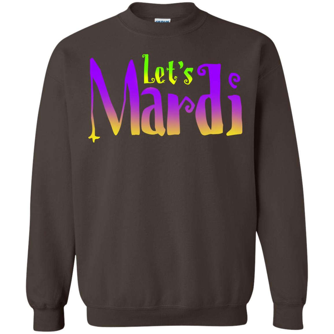 Mardi Gras T-shirt Let's Mardi Dark Chocolate