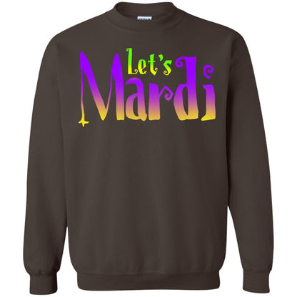 Mardi Gras T-shirt Let's Mardi Dark Chocolate