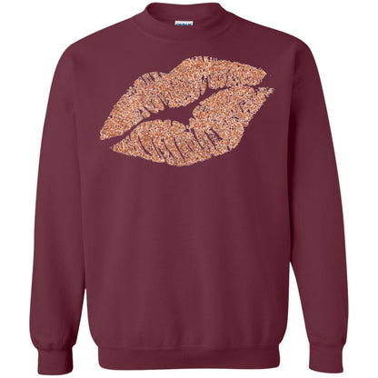 Rose Gold Lipstick Kiss Shirt Maroon