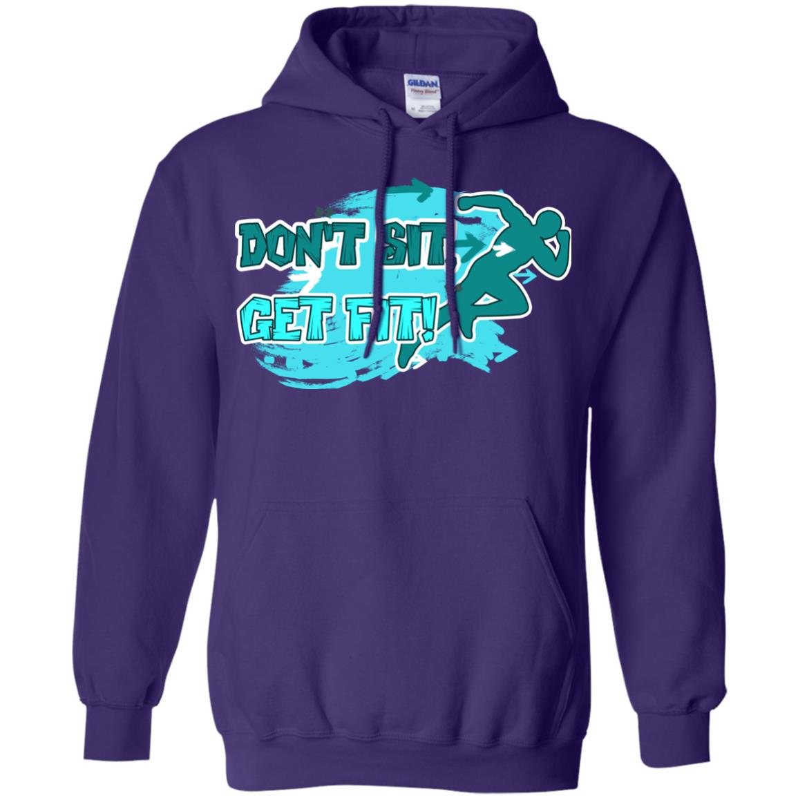 Dont Sit Get Fit Runner Shirt Purple