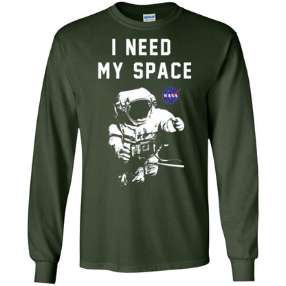 Astronaut T-shirt I Need My Space T-shirt Forest Green