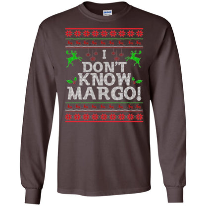 Christmas T-shirt I Don't Know Margo Dark Chocolate