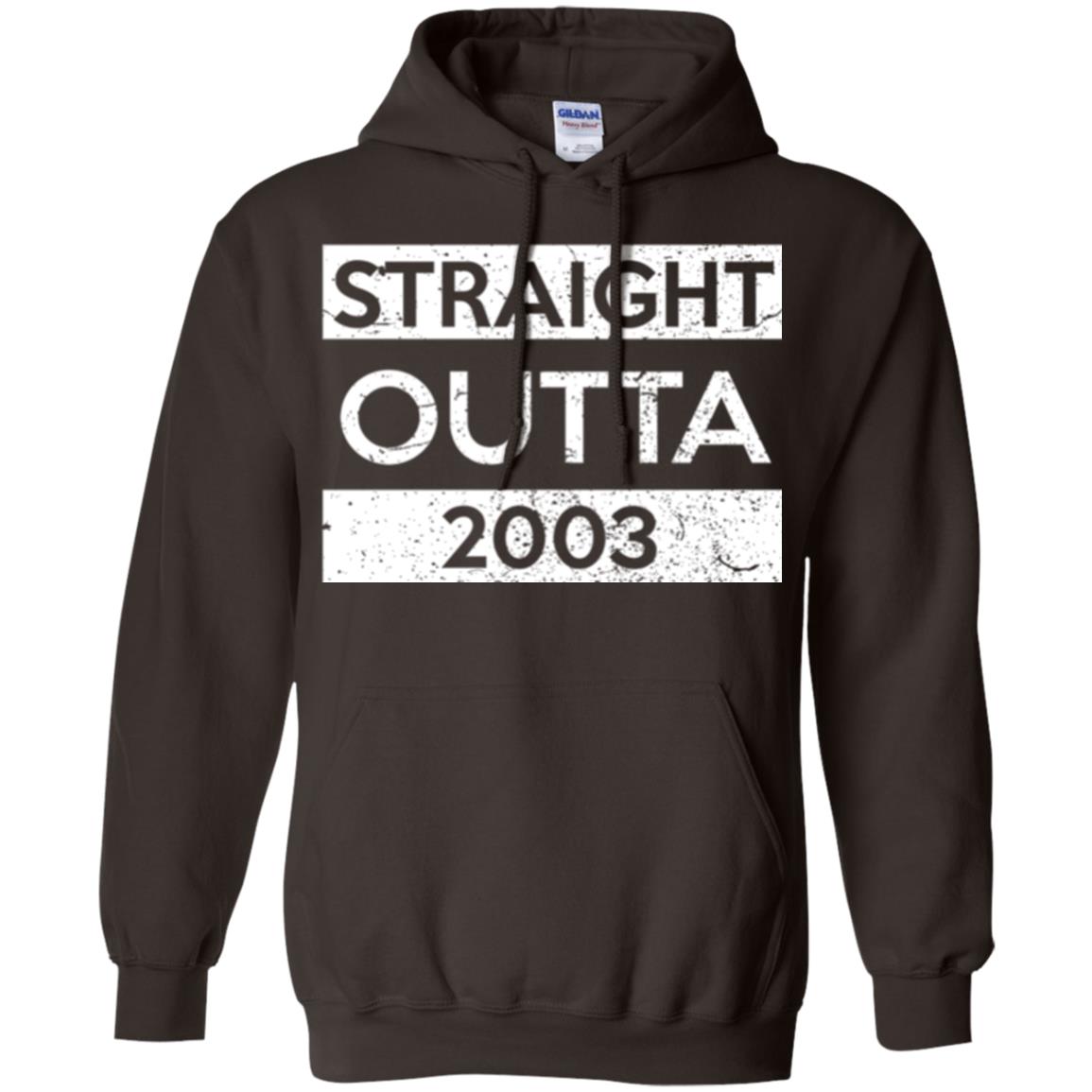 Brithday T-shirt Straight Outta 2003 Dark Chocolate