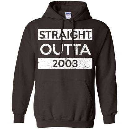 Brithday T-shirt Straight Outta 2003 Dark Chocolate