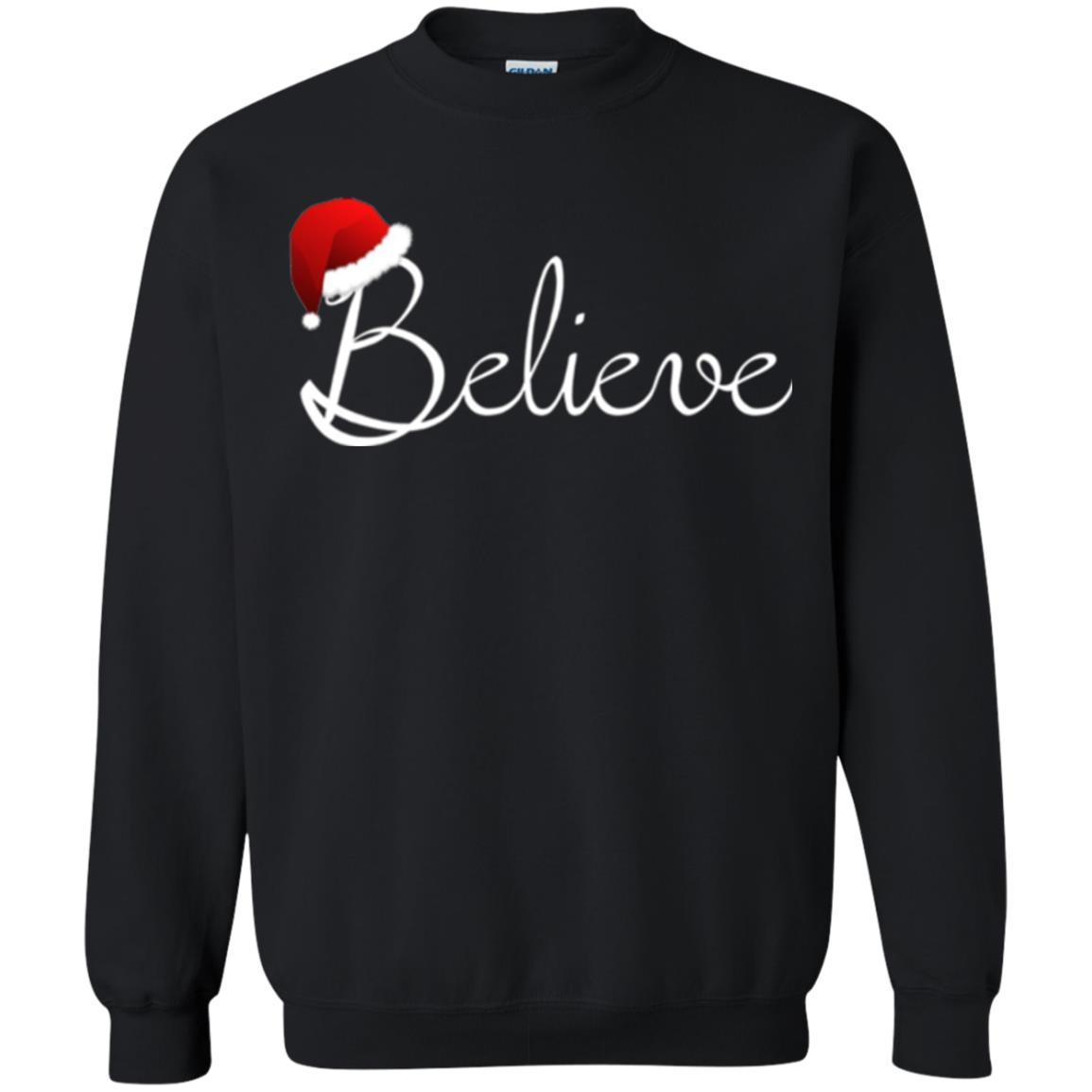 Believe Christmas Shirt - Best Santa Christmas T-shirt Black