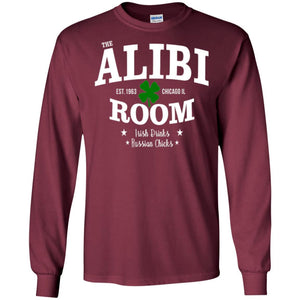 Wine Lovers T-shirt The Alibi Room Est.1963 Chicagoil Irish Drinks Russian Chick