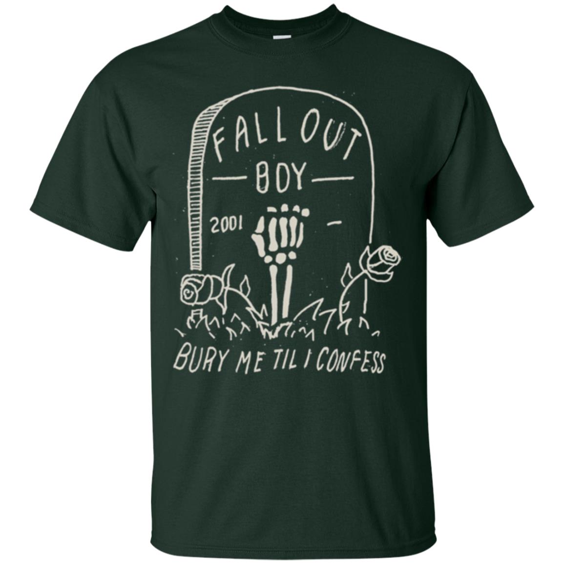 Fall Out Boy Bury Me Till I Confess T-shirt Forest Green