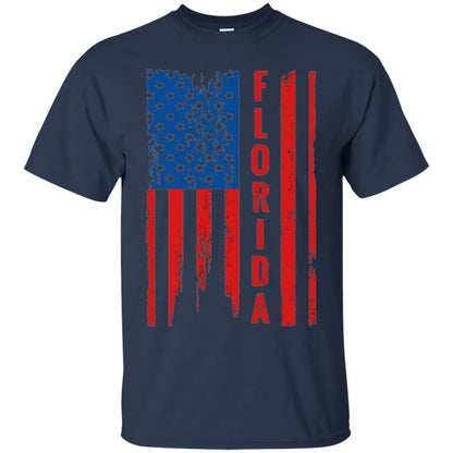 Florida State T-shirt American Flag Navy