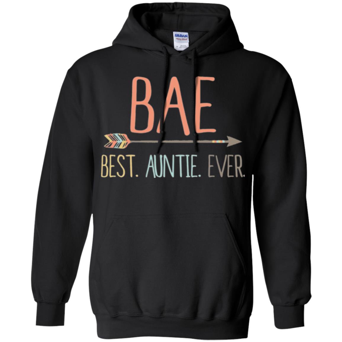 Bae T-shirt Best Auntie Ever Black