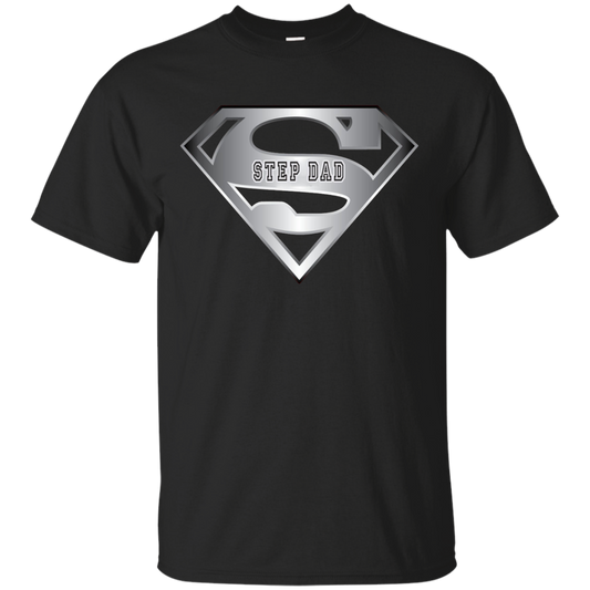 Super Step Dad Daddy T-Shirt Black