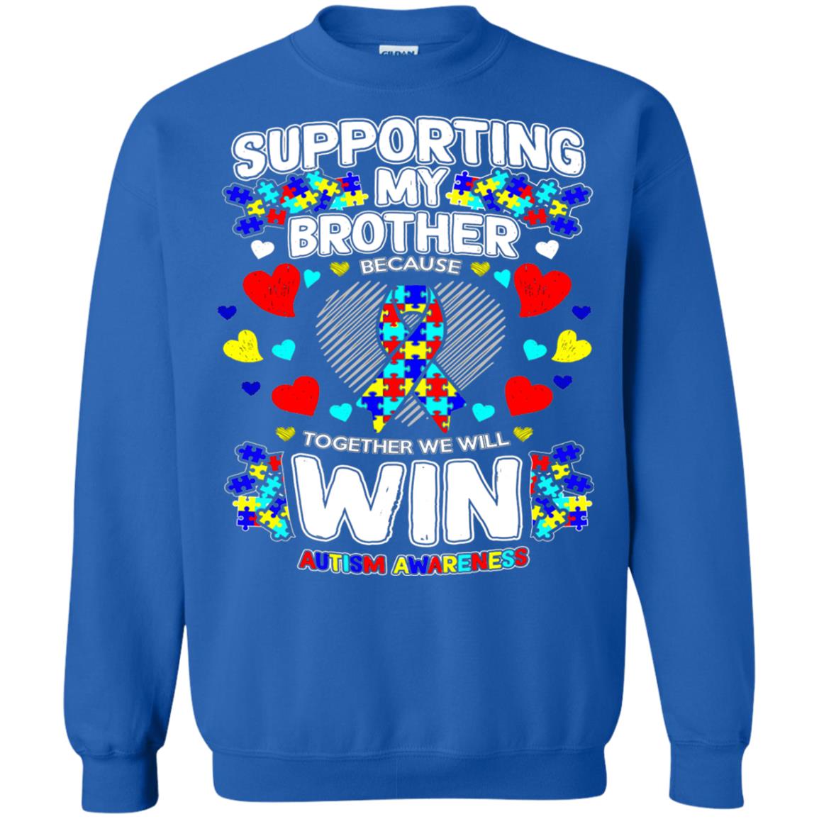 Autism Awareness Shirts For Supporting My Brother Royal