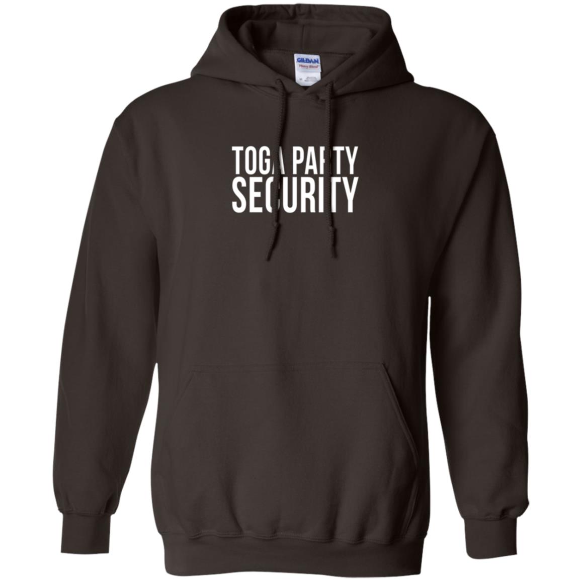 Toga Party Security T-shirt Dark Chocolate