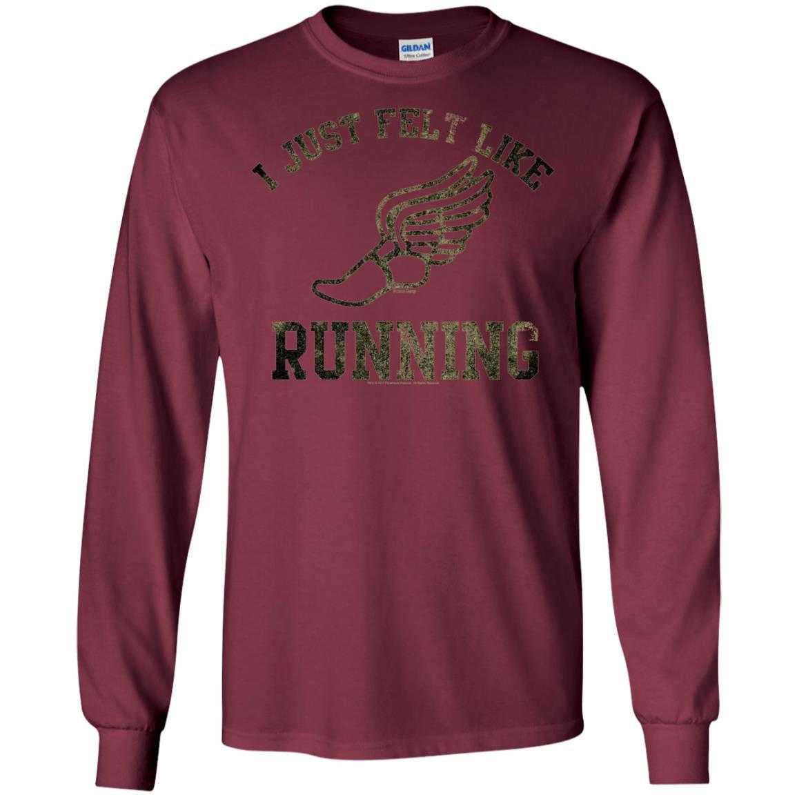 Movie T-Shirt I Just Felt Like Running Maroon
