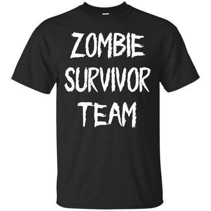 Zombie Lover T-shirt Zombie Survivor Team Black