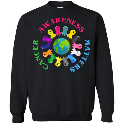 All Cancer Ribbons For All Cancer Awareness T-shirt Black