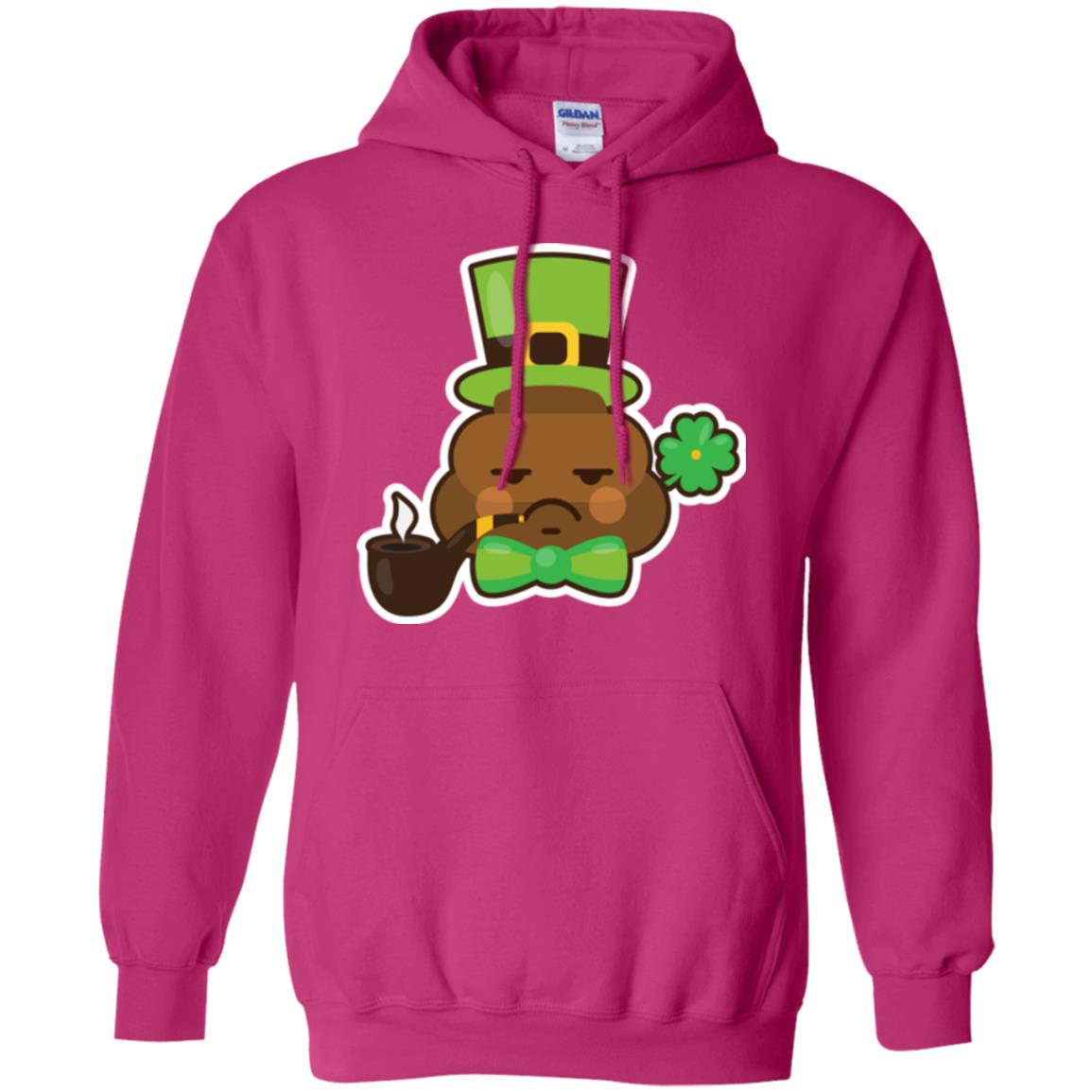Saint Partick_s Day T-shirt Leprechaun Poop Emoji With Patrick Hat Heliconia