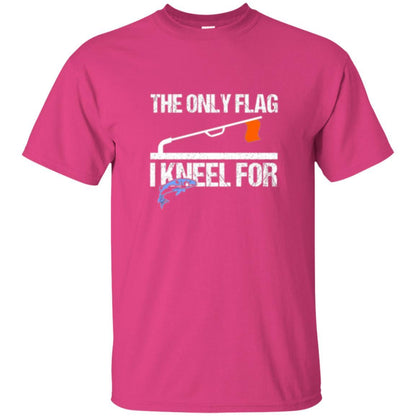 Fisherman T-shirt Ice Fishing Tip Up Flag T-shirt Heliconia