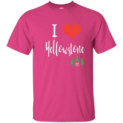 I Love Yellowstone National Park T-shirt Heliconia