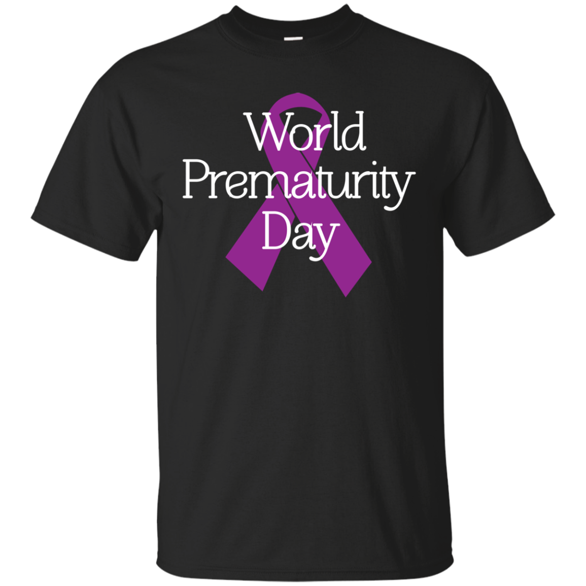Cancer Awareness T-shirt World Prematurity Day T-shirt Black