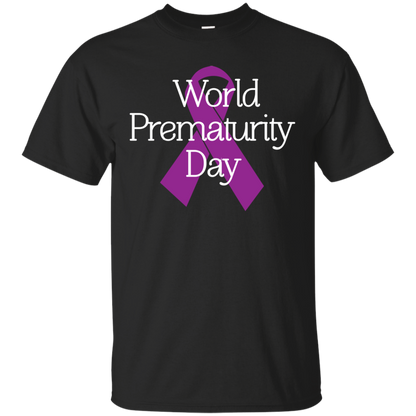 Cancer Awareness T-shirt World Prematurity Day T-shirt Black