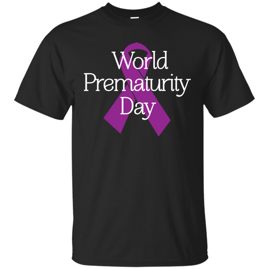 Cancer Awareness T-shirt World Prematurity Day T-shirt Black