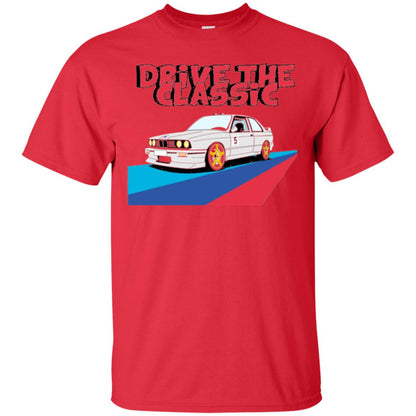 Classic Drive Vintage Collectors Bmw Lovers T-shirt Red