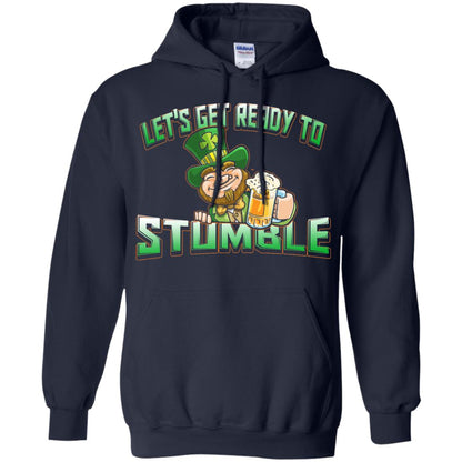 St.patrick_s Day T-shirt Let_s Get Ready To Stumble Navy
