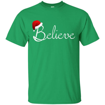 Believe Christmas Shirt - Best Santa Christmas T-shirt Irish Green