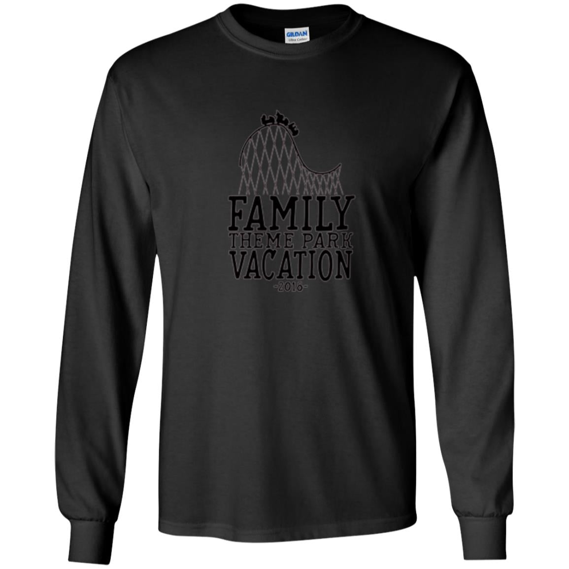 Family T-shirt Vacation 2018 Theme Park Roller Coaster Black