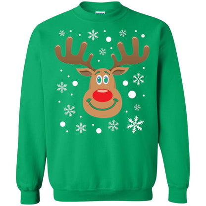Christmas T-shirt Reindeer Merry Christmas Irish Green