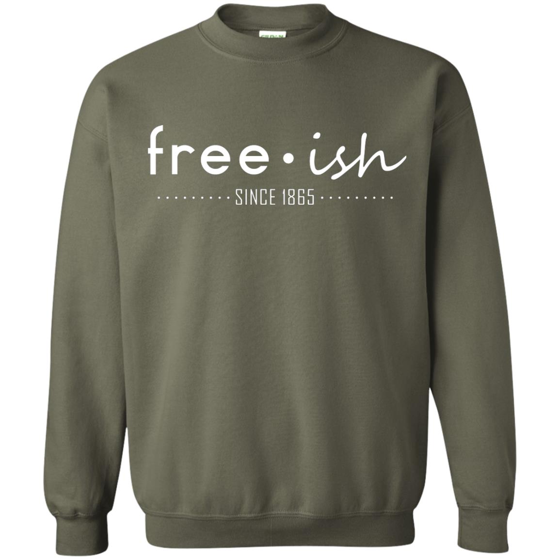 Free Ish Since 1865 Black Pride T-shirt Military Green
