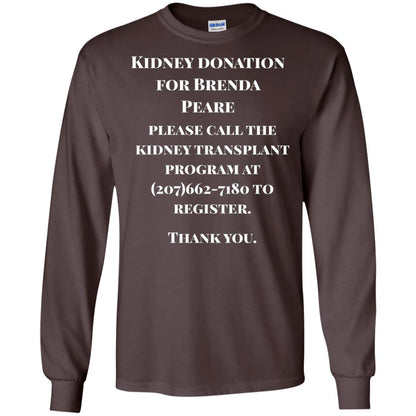 Kidney Donation For Brenda T-shirt Dark Chocolate