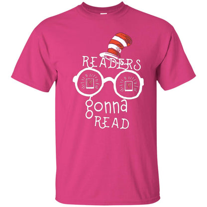 Readers Gonna Read Bookworm T-shirt Heliconia