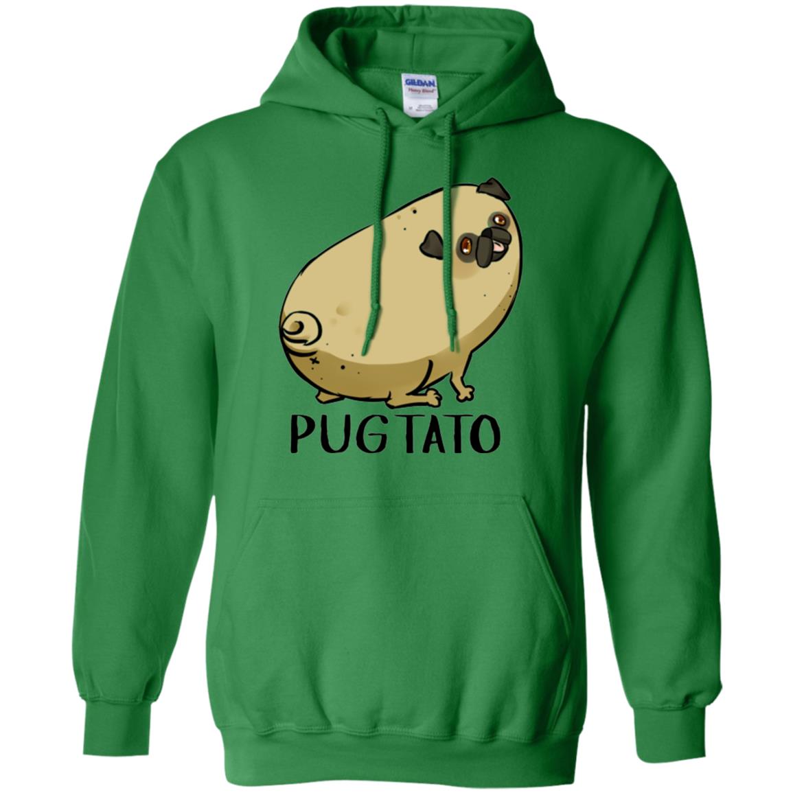 Dog Lovers T-shirt Pugtato Irish Green