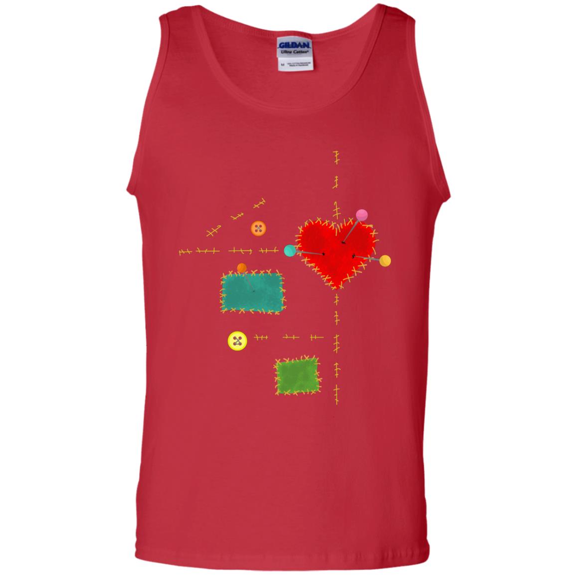 Voodoo Doll Halloween Costume Creepy Witchcraft Gift Shirt Red