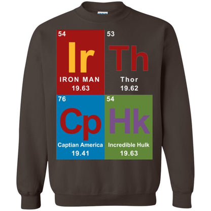Marvel Avengers Periodic Table Elements T-shirt Dark Chocolate