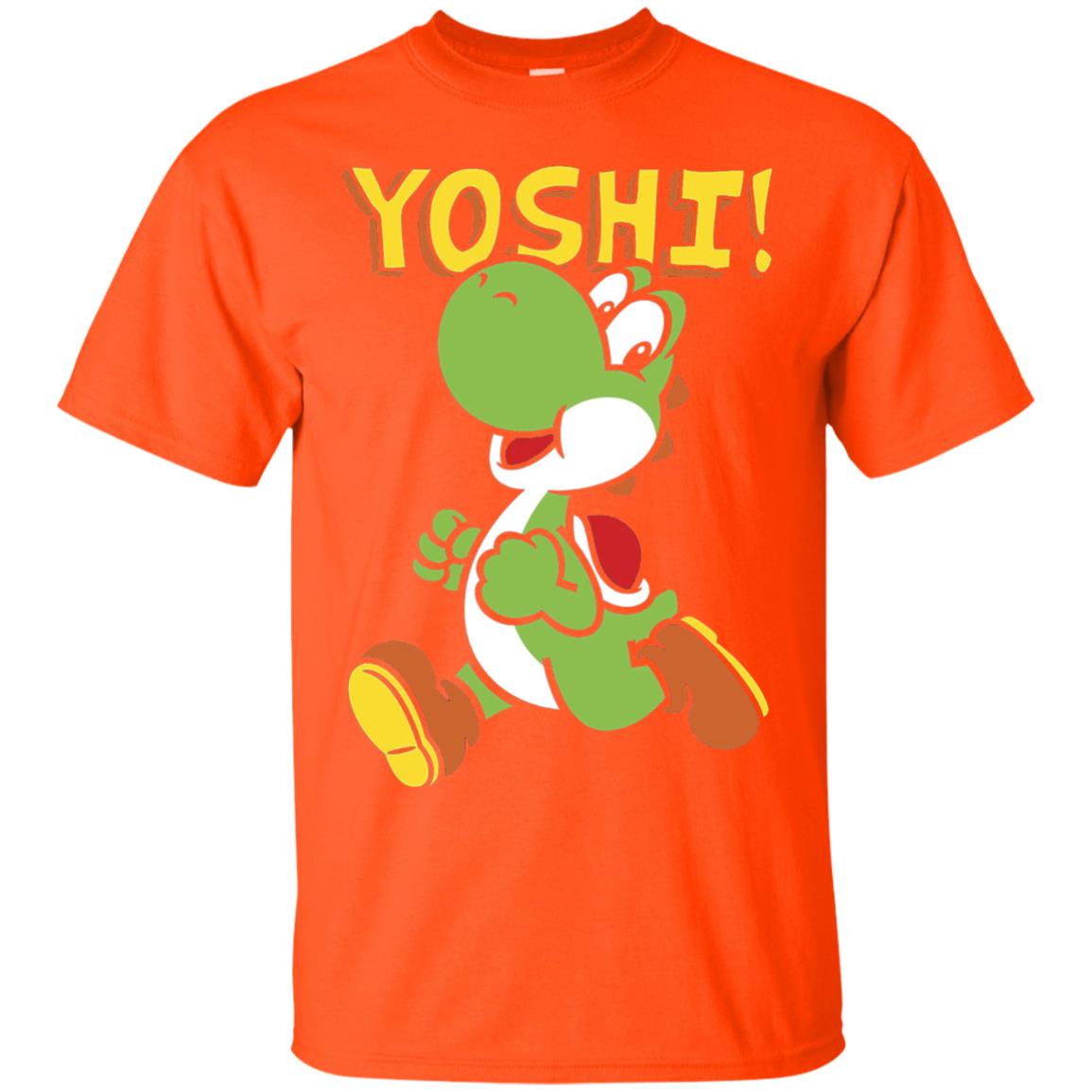 Nintendo Super Mario Yoshi Intro Jump Graphic T-shirt Orange